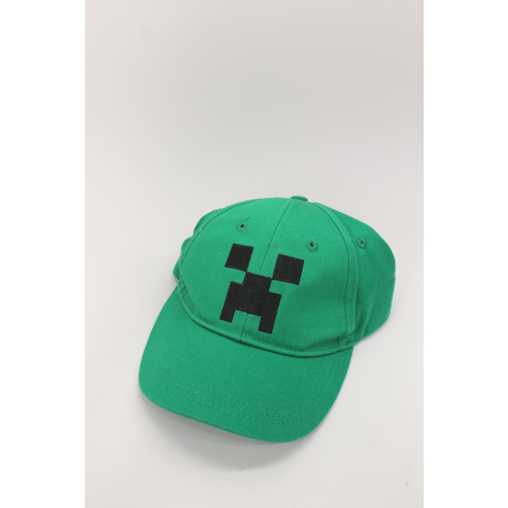 Minecraft green creeper snapback cap youth
